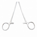 Зажим артериальный и лигатурный по Оверхольту, 21 см