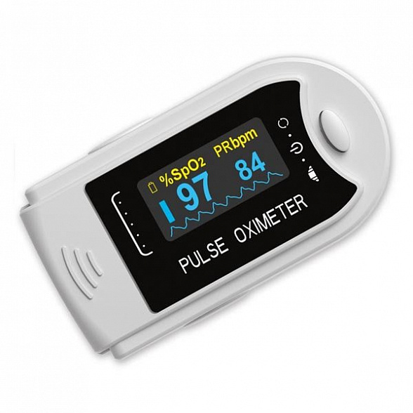 Пульсоксиметр MED-320, автоповорот дисплея, регулир. яркость дисплея, сумка-чехол и шнурок в комплекте