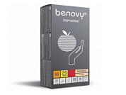 Перчатки латексные Бинови Latex High Risk, синие, размер XL, уп. 100 шт.