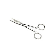 Ножницы с двумя острыми концами вертикально изогнутые, 140 мм ПТО Медтехника