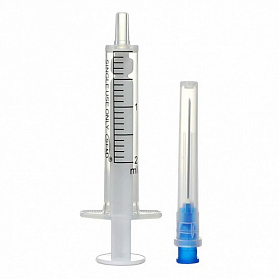 Шприц 2 мл ДВУХКОМПОНЕНТНЫЙ SFM, одноразовый стерильный с иглой 0,60х30-23Gx1 1/4", 10 шт