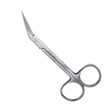 Ножницы десневые угловые по Iris, 115мм, Surgicon