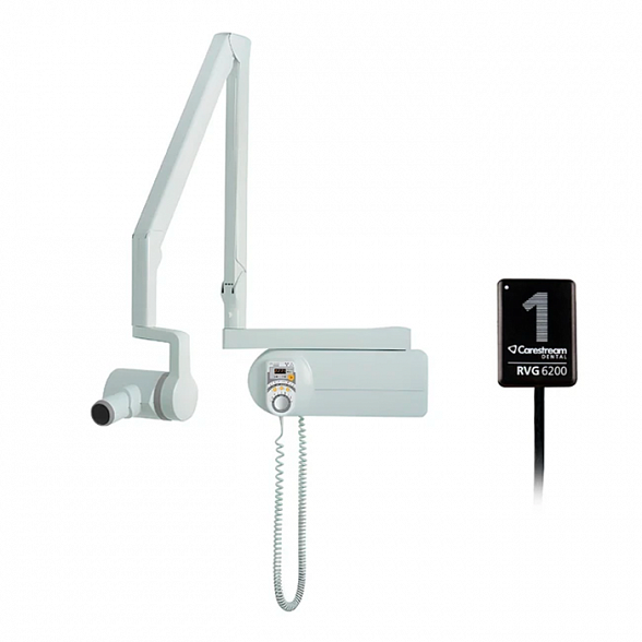 Комплект Kodak CS2200 и Kodak RVG 6200 - высокочастотный настенный рентгеновский аппарат с визиографом