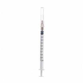 Шприц одноразовый 1мл INEKTA трехдетальный стерильный (подходит для туберкулиновых проб) импортный с иглой 0,45х13мм (26G*1/2"), 100 шт/уп