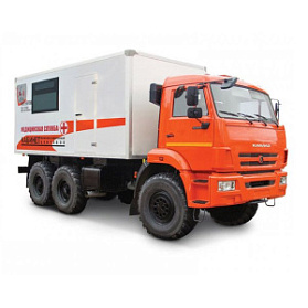 Кабинет флюорографический подвижной с цифровым флюорографом КФП-Ц-РП на базе шасси КАМАЗ