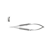 Иглодержатель микрохирургический, 135 мм, круглая ручка, рабочая часть 0,6 мм, изогнутый по радиусу ПТО Медтехника