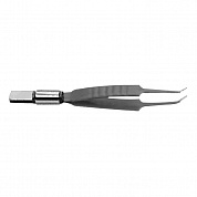 Биполярный пинцет короткий с изогнутыми кончиками