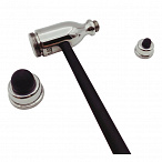 Неврологический молоточек ТРОМНЕР тяжелый 190г, с кисточкой, KaWe