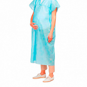 Рубашка для роженицы, 110 см,нестерильна (пл 42 г/м2)
