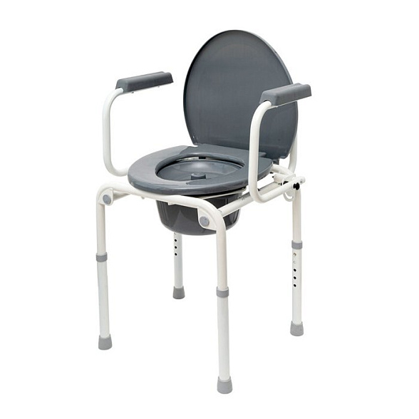 WC302 Кресло-туалет с откидными поручнями (аналог WC Delux)