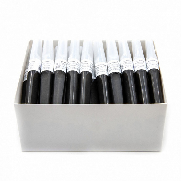 Игла двухсторонняя 22G*1 1/2 с прозрачной камерой 1,5см, черная (50 шт/уп)