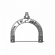 Скоба для скелетного вытяжение (средняя) Скоба для скелетного вытяжение (средняя)