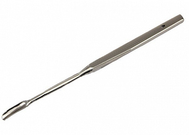 Долото с квадратной ручкой, 6 мм, желоб. изогнутое (удлиненное)