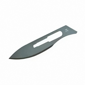 Лезвие хирургическое стерильное одноразовое ENSENT углеродистая сталь №24