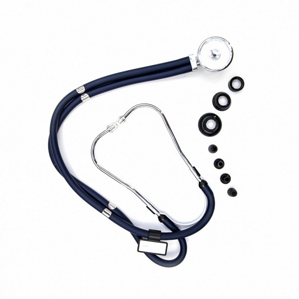 Медицинский стетоскоп Раппопорта 04-АМ602 ВU, синий, AMRUS