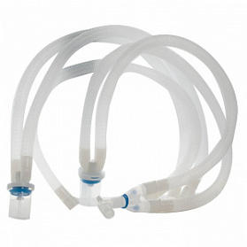 Контур дыхательный вентиляционный взрослый гофрированный, 2 влагосборника, лимб 80см 483401S Inekta