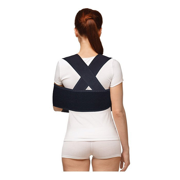 Бандаж фиксирующий плечевой (повязка "Дезо") модель 1901 (черный)