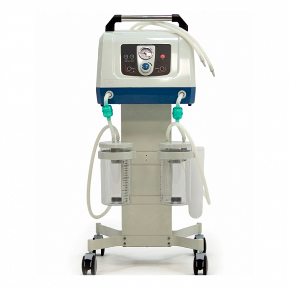 Хирургический аспиратор (отсасыватель) стационарного типа с педалью и двумя емкостями OX-290