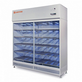 Шкаф стерильного хранения с раздвижными дверями и лампами УФО (КД 432.180.00) Шкаф стерильного хранения с раздвижными дверями и лампами УФО (КД 432.180.00)