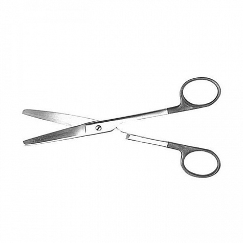 Ножницы мед., армир.тв.спл., вертик. изогнут., 170 мм