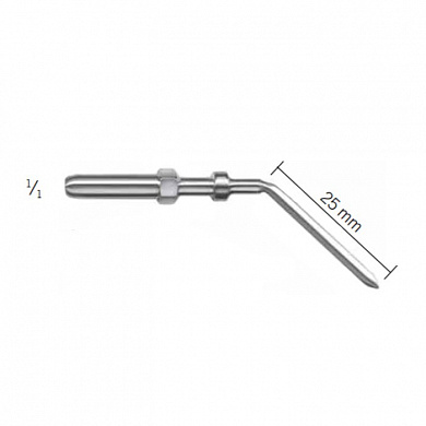 Электрод-ланцет, изогнутый , длина 25мм KLS Martin