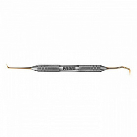 Инструмент для удаления наддесневых и поддесневых камней GOLD F (арт 1704F TiN) FABRI