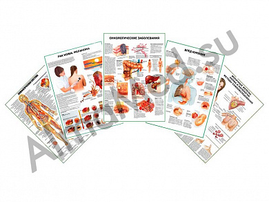 Комплект плакатов для кабинета онколога глянцевый/ламинированный А1/А2 (глянцевый	A2)