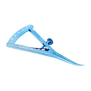 Циркуль по Кастровьехо,рабочая часть изогнутая с углублением B-2131 ПТО Медтехника