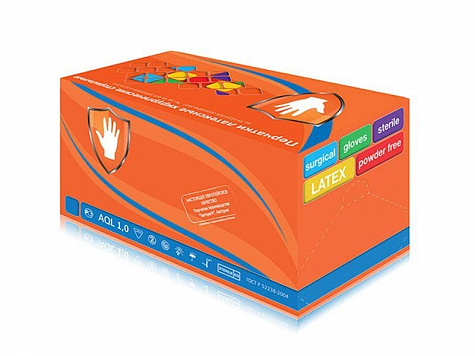 Перчатки хирургические стерильные латексные неприпудренные Жасмин (9,0)