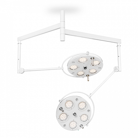 Медицинский двухкупольный хирургический светильник FotonFLY 5М/5М двухкупольный