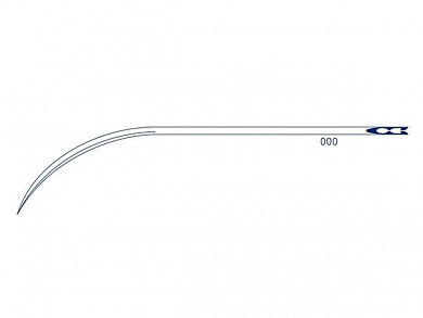 Игла хирургическая 000, серии A-506 полуизогнутая Medicor