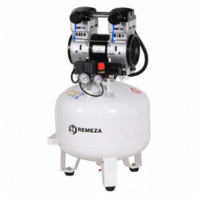 Remeza КМ-50.OLD20 - безмасляный компрессор для 2-х стоматологических установок, без осушителя, с ресивером 50 л, 160 л/мин
