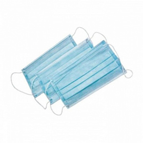 Маска медицинская лицевая защитная Clean+Safe, защита 3, трехслойные 50 шт, голубые (Арт. 859614)