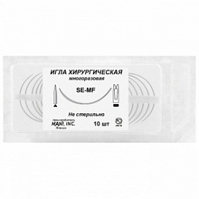 Игла хирургическая многоразовая режущая усиленная, 5/8, Mani