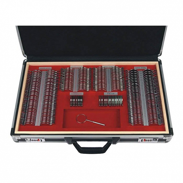 Набор пробных линз ALMAS MT-266 на 267 линз (золото/серебро), без поверки