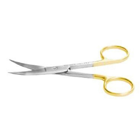 Ножницы деликатные остроконечные вертикально изогнутые твердосплавные, 110 мм ПТО Медтехника