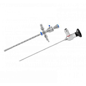 Цистоуретроскоп детский диагностический с инструментальным каналом  (ствол 9,5 Ш, инструментальный канал 3 Ш; оптика D=1,9 мм, L=188 мм)