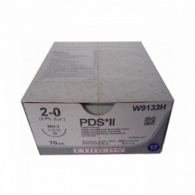 Шовный материал ПДС II 2/0. 70 см. фиолет. Кол. 31 мм. 1/2 Ethicon