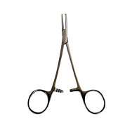 Зажим Kocher изогнутый 150 мм (Зажим к/о, 1х2 зубый, изогнутый №1, 150 мм Sammar