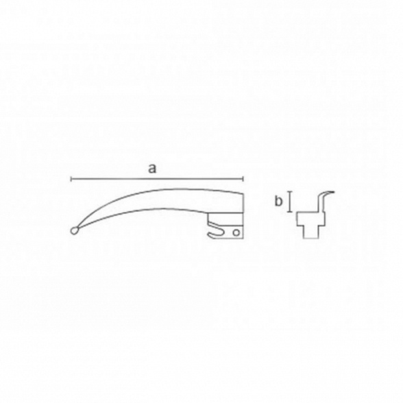 Клинок Miller (прямой) №2 Металл, LED