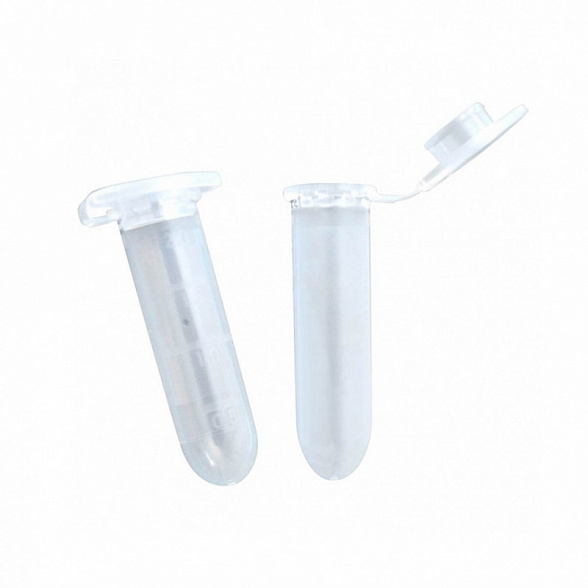 Микропробирка цилиндрическая 2 мл, ПП, градуированная, защелкивающиеся крышка (500 шт/уп)