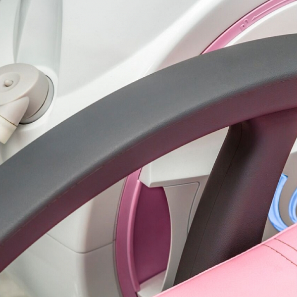 Woson WOD 550 - детская стоматологическая установка с подкатным блоком, цвет оранжевый