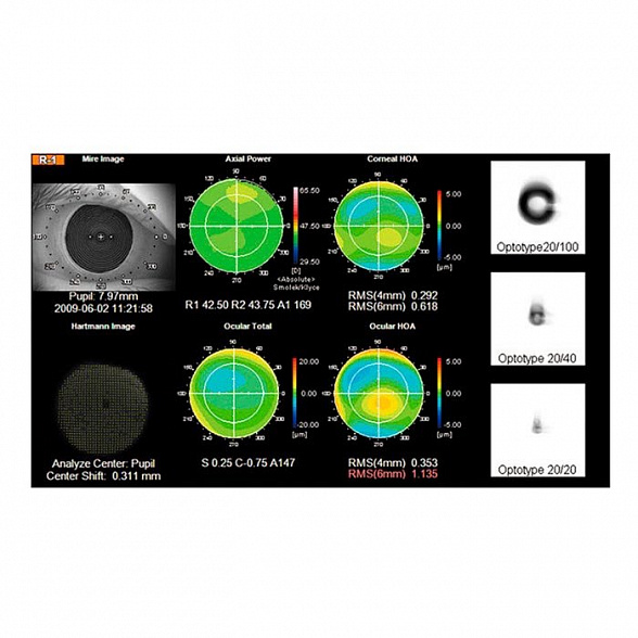 Анализатор волнового фронта KR-1W, Topcon