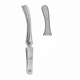 Зажим по JOHNS-HOPKINS, Бульдог, изогнутый, 45 мм KLS Martin