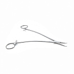 Иглодержатель для атравматических игл, изогнутый, 205 мм (И-19р), МИЗТ