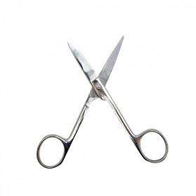 Ножницы медицинские твердосплавные с одним острым концом, прямые 140 мм, Surgiwell