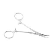 Зажим кровоостанавливающий тип "Москит" изогнутый для новорожденных Halsted Mosquito 100 мм Sammar