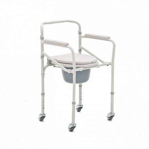 Кресло-коляска для инвалидов FS693 с санитарным оснащением