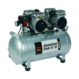 JWA50 - безмасляный компрессор для одной стоматологической установки, без осушителя, с алюминиевым ресивером 50 л, 110 л/мин