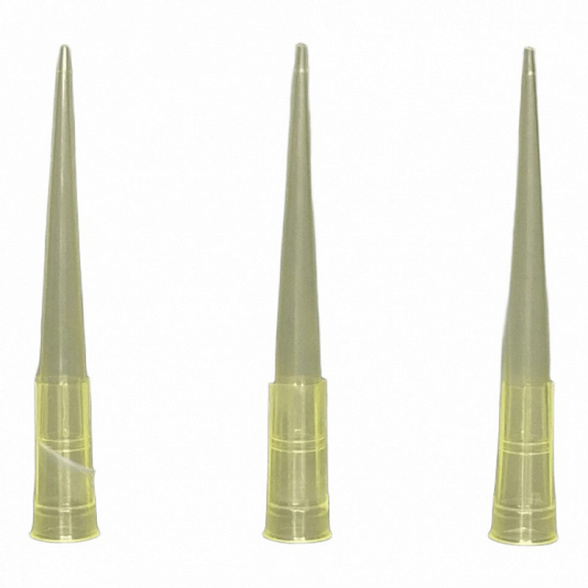 Наконечники 5-200 мкл универсальные, ПП, желтые (1000 шт/уп)
